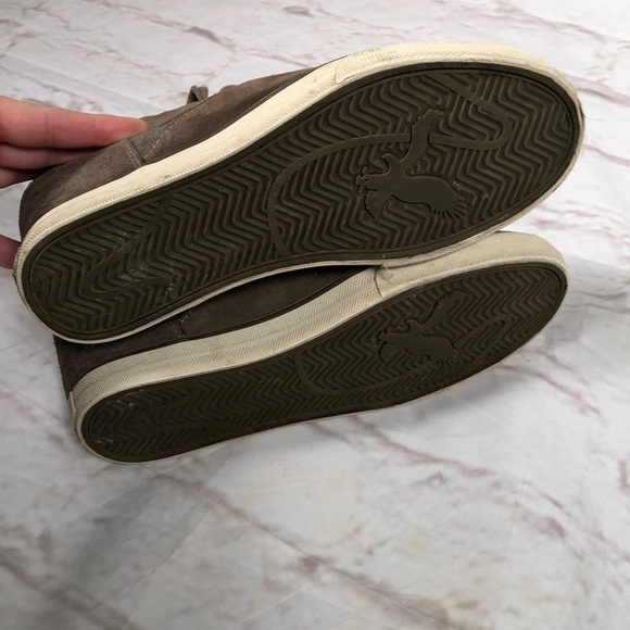 American Eagle Outfitters high top wedge sneakers. Green gray color. Size 9 - Picture 6 of 8